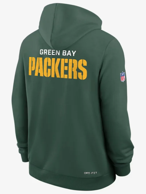 Green Bay Packers Initial Home Sideline Green Hoodie