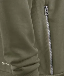 Houston Texans 2025 Olive Salute To Service Sideline Standard Issue Dri-FIT Hoodie