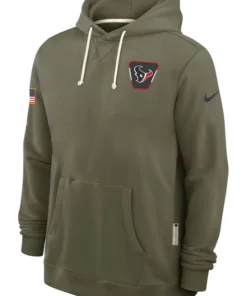 Houston Texans Olive 2025 Salute To Service Hoodie