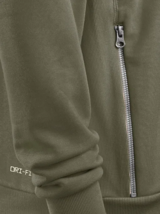 Kansas City Chiefs 2025 Olive Salute To Service Sideline Standard Issue Dri-FIT Hoodie
