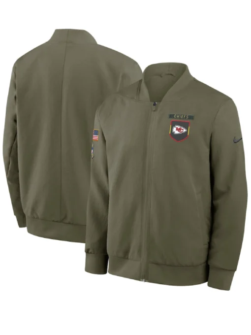 Kansas City Chiefs 2025 Salute To Service Bomber Jacket