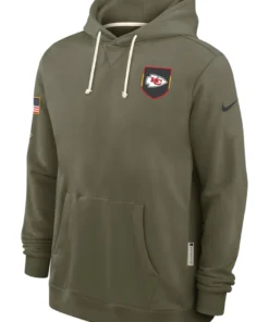 Kansas City Chiefs Olive 2025 Salute To Service Hoodie