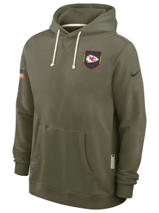 Kansas City Chiefs Olive 2025 Salute To Service Hoodie