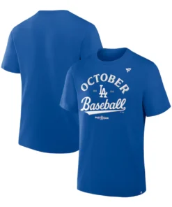 Los Angeles Dodgers Fanatics Royal 2025 MLB Postseason Locker Room T-Shirt