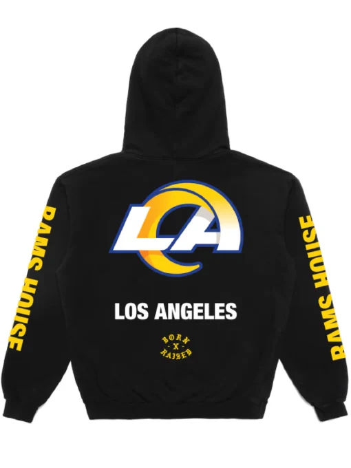 Los Angeles Rams Born x Raised Black Classic Pullover Hoodie