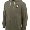 Los Angeles Rams Olive 2025 Salute To Service Hoodie