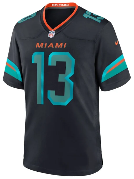 Miami Dolphins Dan Marino Blue 2025 Rivalries Collection Player Game Jersey