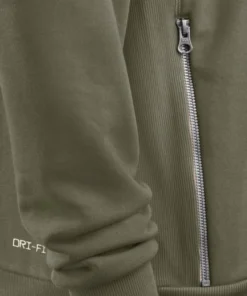Minnesota Vikings 2025 Olive Salute To Service Sideline Standard Issue Dri-FIT Hoodie