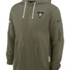 New Orleans Saints Olive 2025 Salute To Service Hoodie