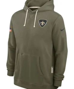 New Orleans Saints Olive 2025 Salute To Service Hoodie