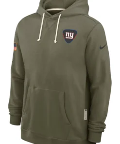New York Giants Olive 2025 Salute To Service Hoodie
