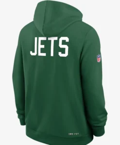 New York Jets Initial Home Sideline Dri-FIT Pullover Hoodie