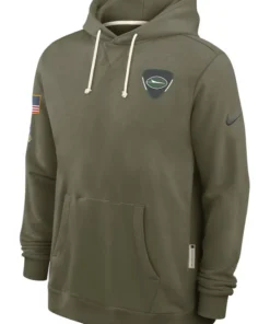 New York Jets Olive 2025 Salute To Service Hoodie