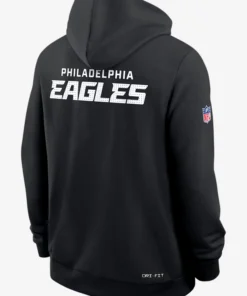 Philadelphia Eagles Initial Home Sideline Black Hoodie