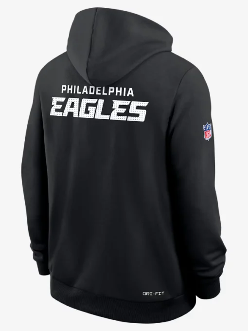 Philadelphia Eagles Initial Home Sideline Black Hoodie