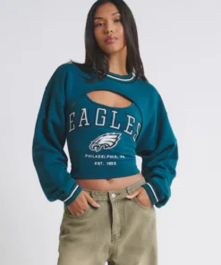 Philadelphia Eagles Off Season Green Shrug Cami