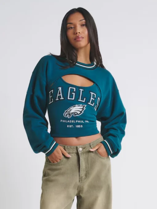 Philadelphia Eagles Off Season Green Shrug Cami