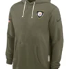 Pittsburgh Steelers Olive 2025 Salute To Service Hoodie