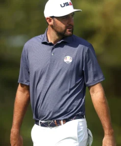 Ryder Cup 2025 Scottie Scheffler USA Team Navy Shirt