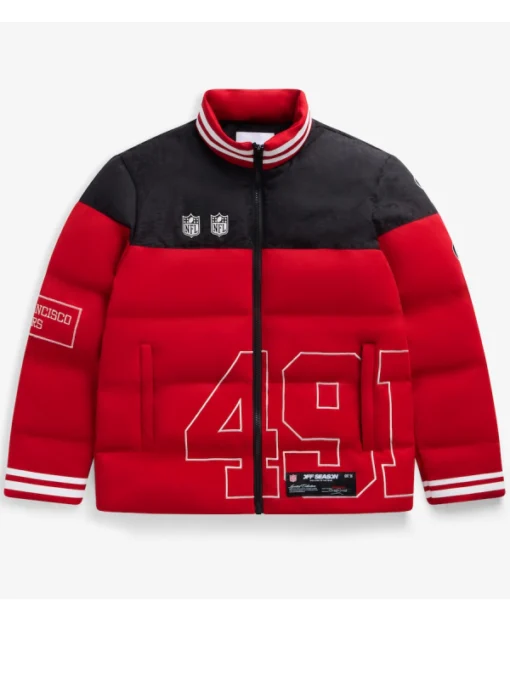 San Francisco 49ers Off Season x NFL Scarlet Team Puffer Jacket