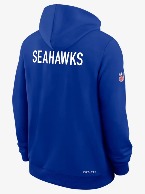 Seattle Seahawks Initial Home Sideline Dri-FIT Pullover Hoodie