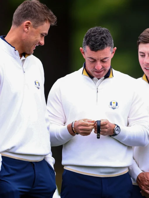 Team Europe Ryder Cup 2025 Half-Zip White Sweater