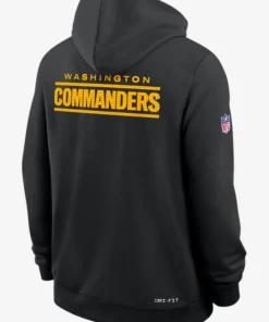 Washington Commanders Initial Home Sideline Black Hoodie