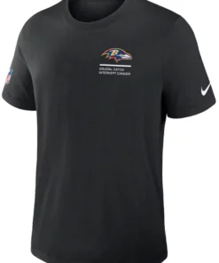 Baltimore Ravens Black 2025 Crucial Catch T-Shirt