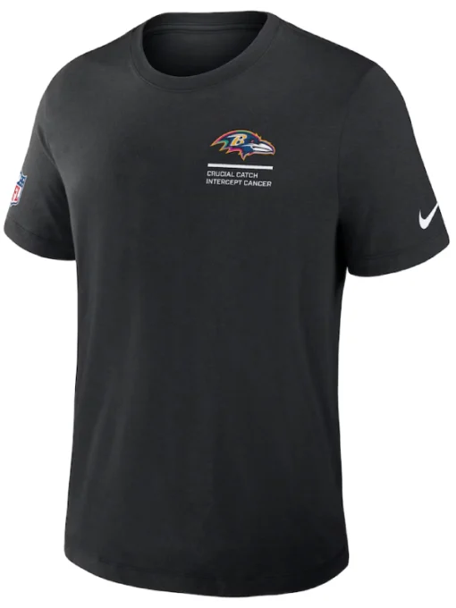Baltimore Ravens Black 2025 Crucial Catch T-Shirt