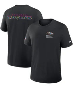 Baltimore Ravens Black 2025 Crucial Catch Tri-Blend Dri-FIT T-Shirt