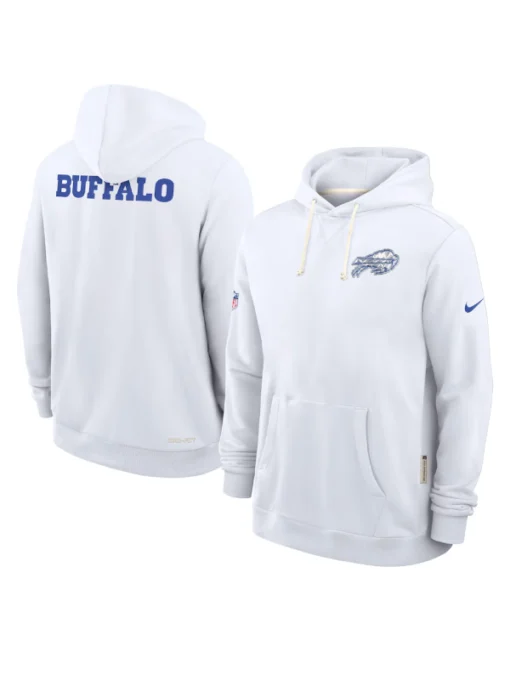 Buffalo Bills White 2025 Rivalries Collection Standard Issue Sideline Hoodie