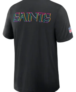 New Orleans Saints 2025 Black Crucial Catch T-Shirt