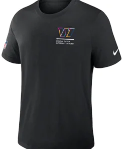Washington Commanders Black 2025 Crucial Catch T-Shirt