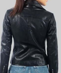 Women’s Biker Black Leather Jacket