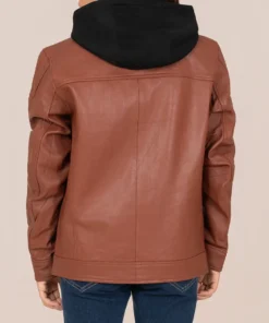Women’s Leather Brown Biker Jacket
